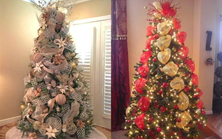 arbol de navidad decorado de forma creativa