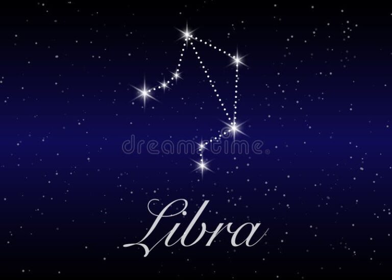 constelacion de libra en un cielo estrellado