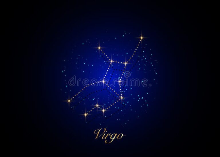 constelacion de virgo en un cielo estrellado