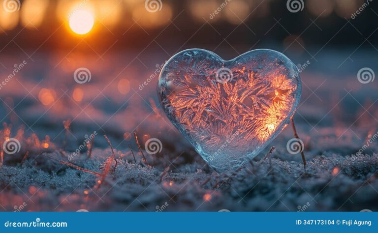 corazones entrelazados en un paisaje sereno