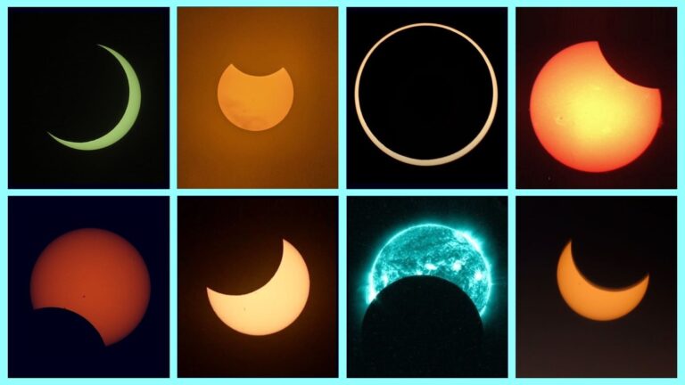 eclipse solar y lunar en el cielo