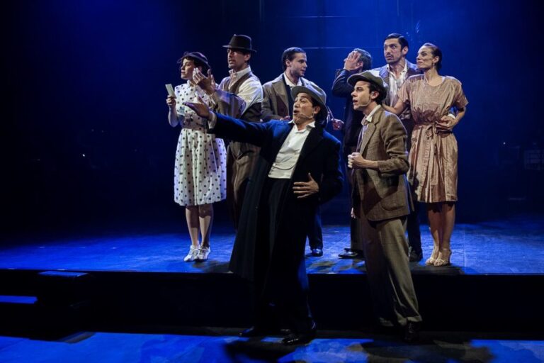 encuentro entre dos figuras del espectaculo