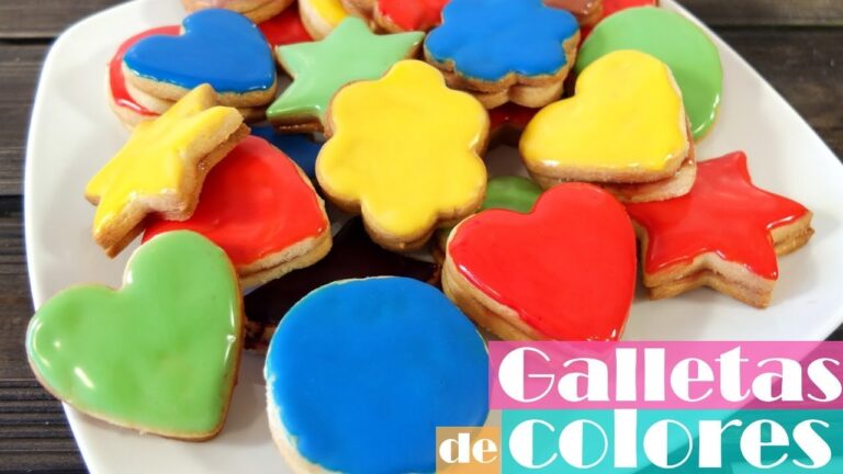 galletas decoradas con glaseado colorido