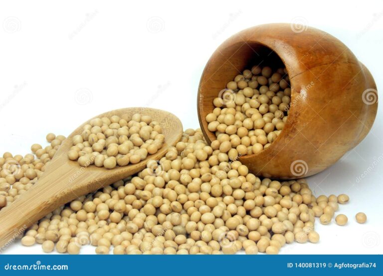 granos de soja frescos en un tazon