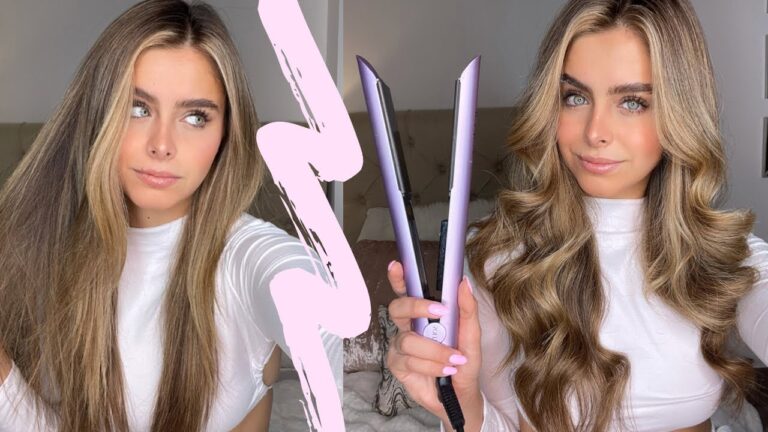 mujer con ondas suaves en el cabello