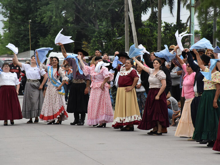 pollera de baile tradicional argentina en accion