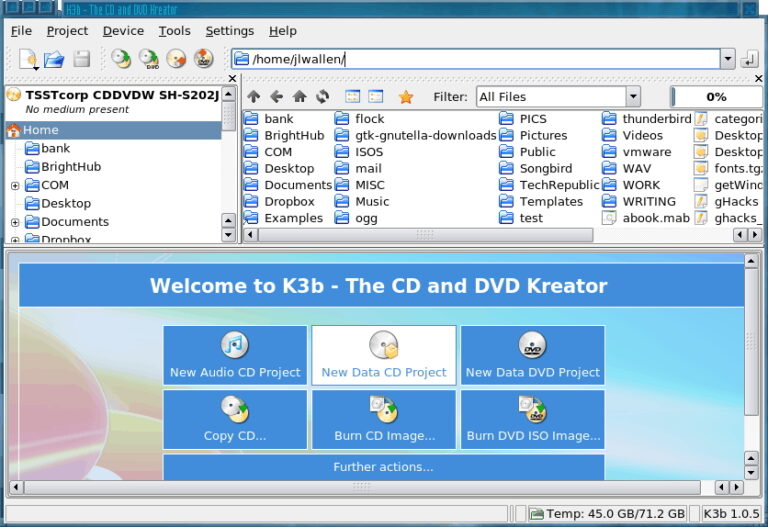 proceso de grabacion de dvd en accion