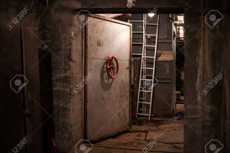 puerta entreabierta en un entorno urbano