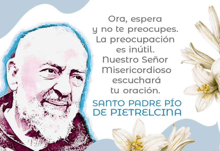 retrato del padre pio en oracion