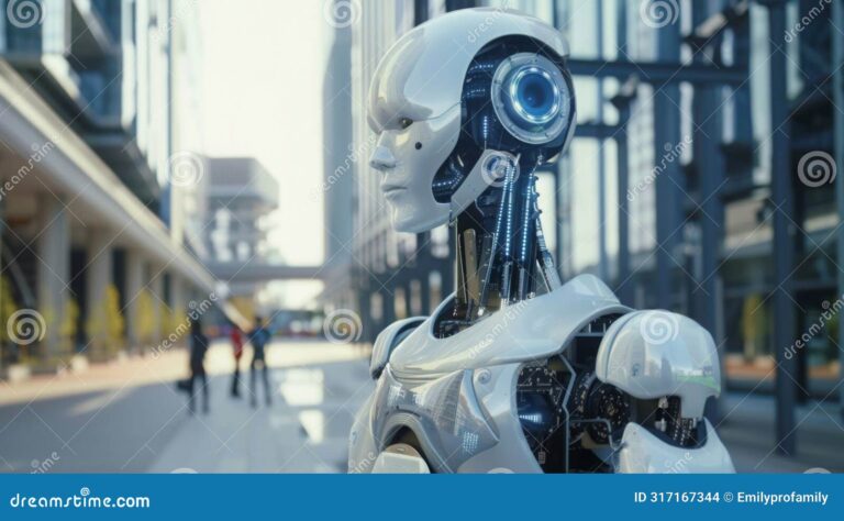 robot futurista en un entorno tecnologico