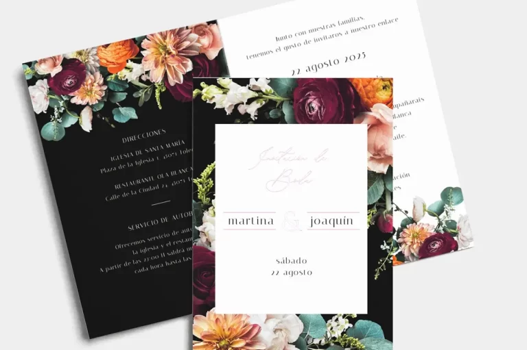 tarjetas de invitacion decorativas y coloridas