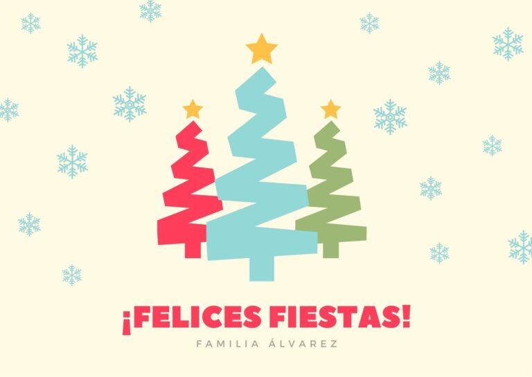 tarjetas navidenas coloridas y festivas