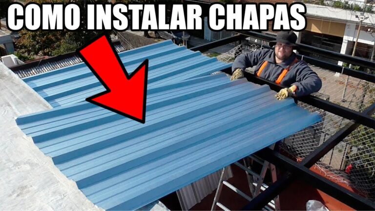 techo de chapa trapezoidal instalado