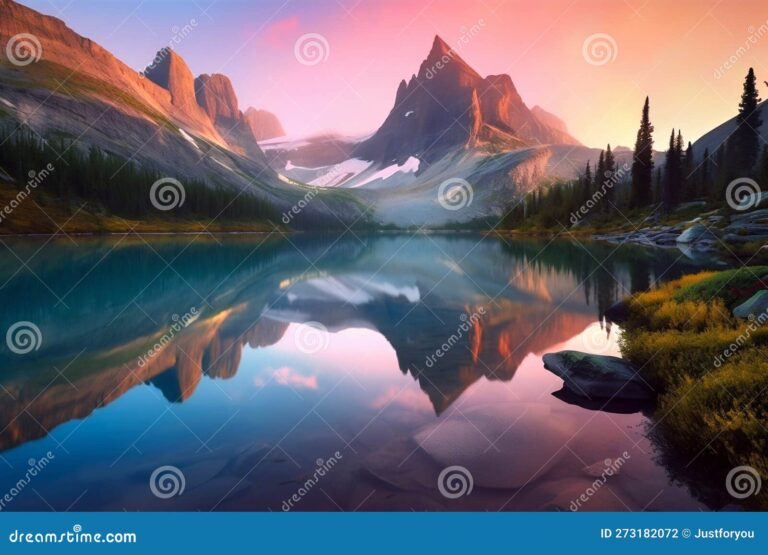 un amanecer sobre un paisaje sereno