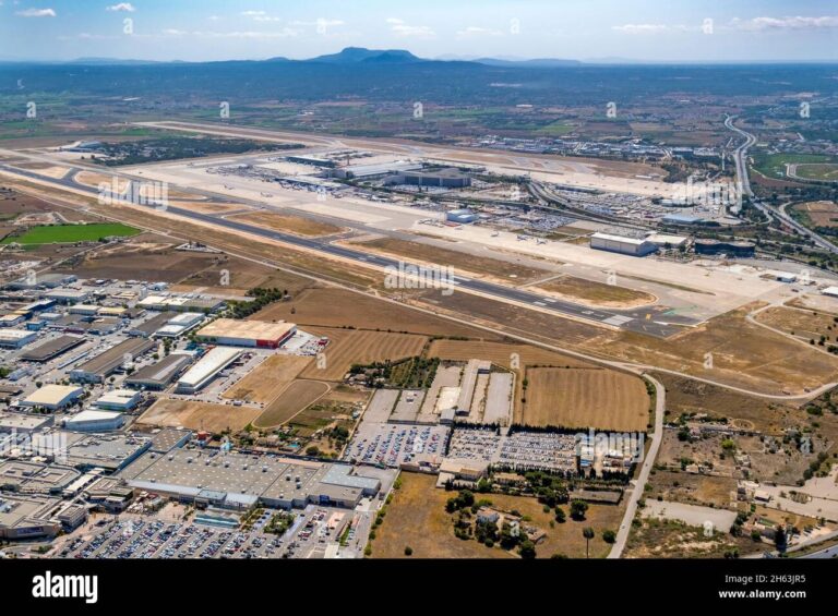 vista aerea del aeropuerto de palma